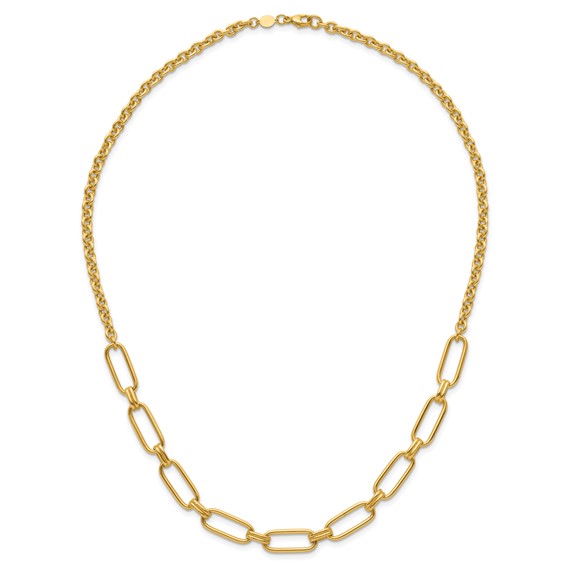 Leslie's 14K Polished Fancy Link Necklace