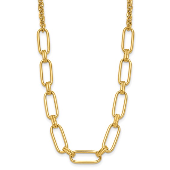 Leslie's 14K Polished Fancy Link Necklace