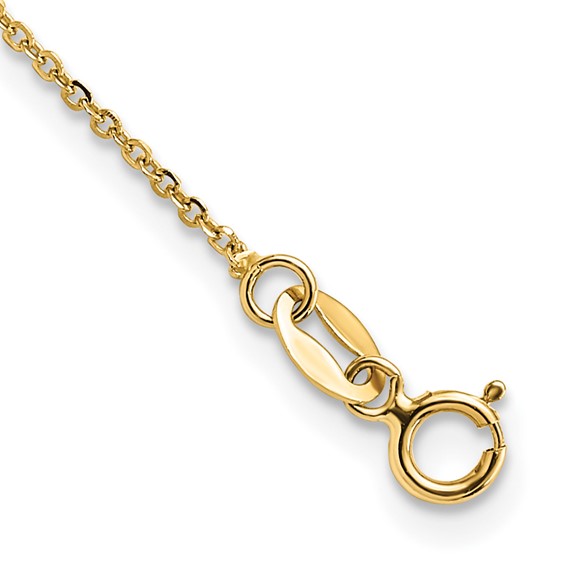Leslie's 14K Polished Fancy Link 16.5in with 1in. Ext Necklace