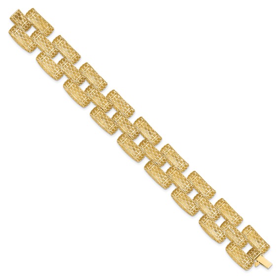 Leslie's 14K Polished Fancy Link Bracelet