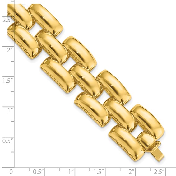Leslie's 14K Polished Fancy Link Bracelet