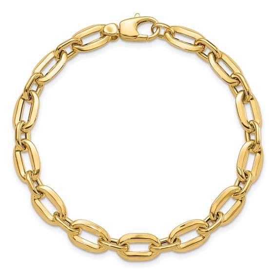 Leslie's 14K Polished Fancy Link Bracelet
