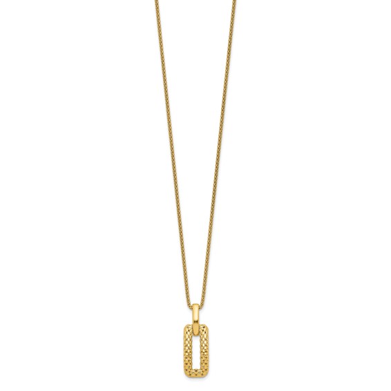 Leslie's 14K Polished and Textured Fancy Necklace