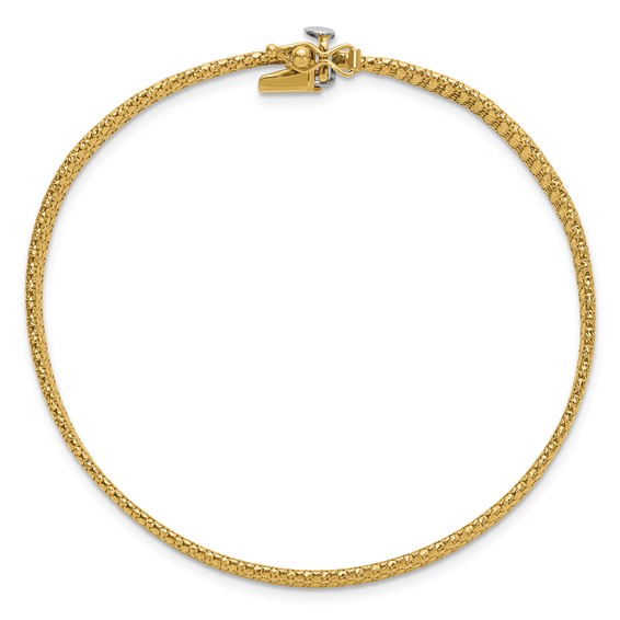 Leslie's 14K Polished Woven Bracelet