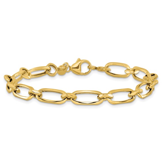 Leslie's 14K Polished Fancy Link Bracelet