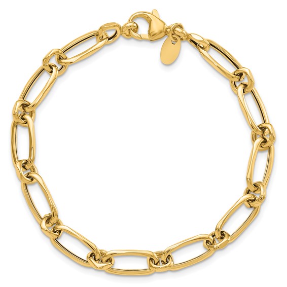 Leslie's 14K Polished Fancy Link Bracelet