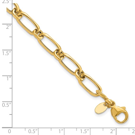 Leslie's 14K Polished Fancy Link Bracelet
