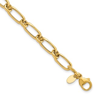 Leslie's 14K Polished Fancy Link Bracelet