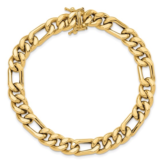 Leslie's 14K Polished Figaro Link Men's Bracelet