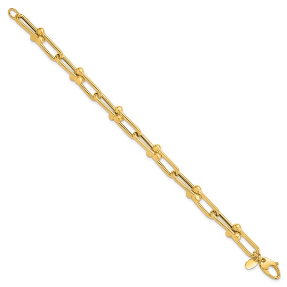 Leslie's 14K Polished Fancy Link Bracelet