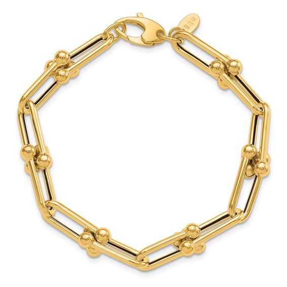 Leslie's 14K Polished Fancy Link Bracelet