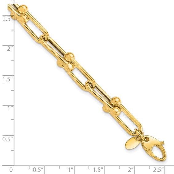 Leslie's 14K Polished Fancy Link Bracelet