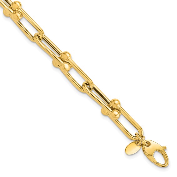 Leslie's 14K Polished Fancy Link Bracelet