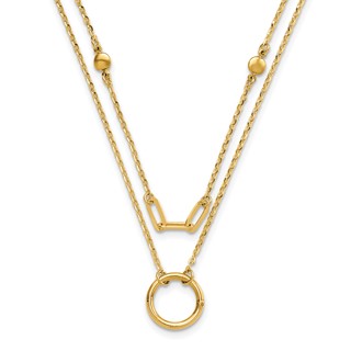 Leslie's 14k Polished Double Layer Necklace