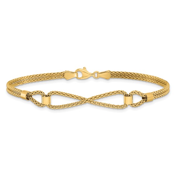 Leslie's 14K Polished 2 Strand Fancy Bracelet