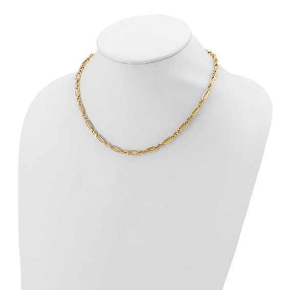 Leslie's 14K Polished Fancy Link Necklace