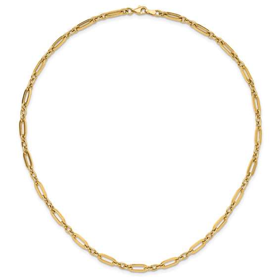 Leslie's 14K Polished Fancy Link Necklace