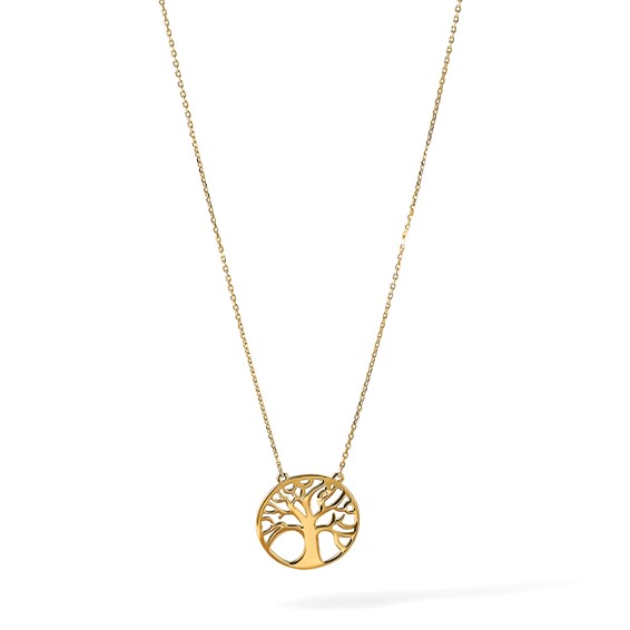 Leslie's 14K Polished Tree of Life Necklace