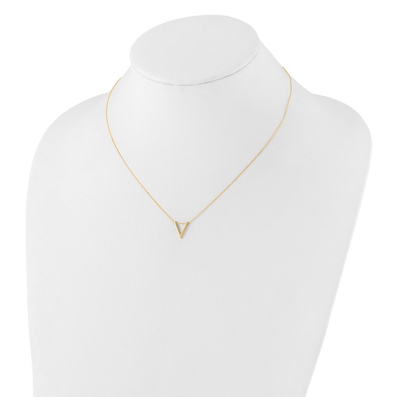 Leslie's 14K Polished V Necklace