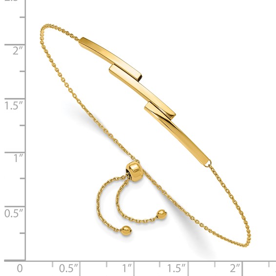 Leslie's Gold Fancy Adjustable Bangle