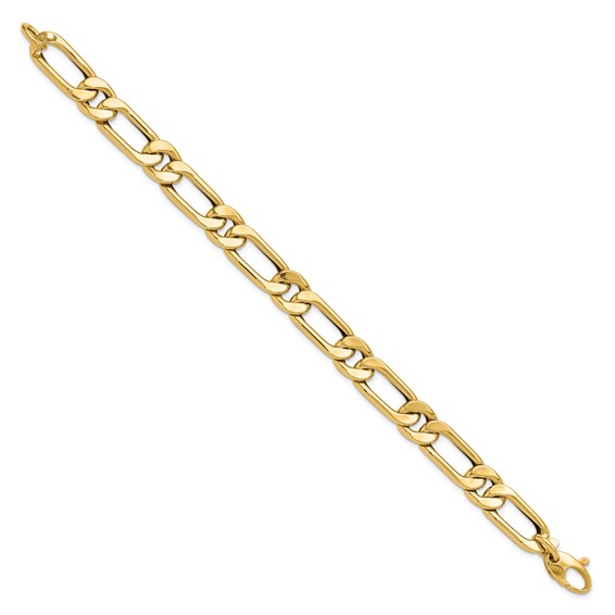 Leslie's 14K Polished Hollow Fancy Link Men's Bracelet