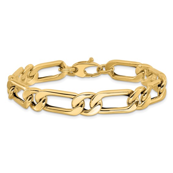 Leslie's 14K Polished Hollow Fancy Link Men's Bracelet