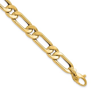 Leslie's 14K Polished Hollow Fancy Link Men's Bracelet