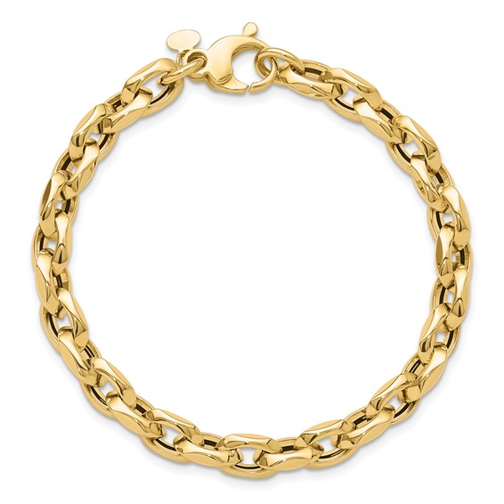 Leslie's 14K Polished Fancy Link Bracelet