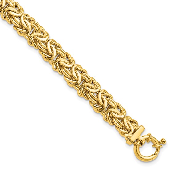 Leslie's 14K Polished Fancy Link Bracelet