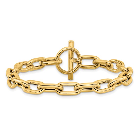 Leslie's 14K Polished Fancy Toggle Link Bracelet