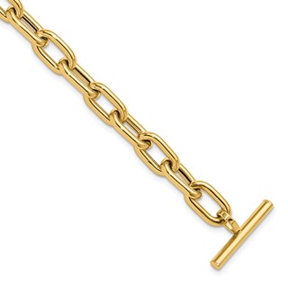 Leslie's 14K Polished Fancy Toggle Link Bracelet