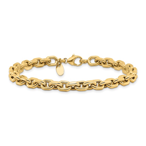 Leslie's 14K Polished Fancy Link Bracelet