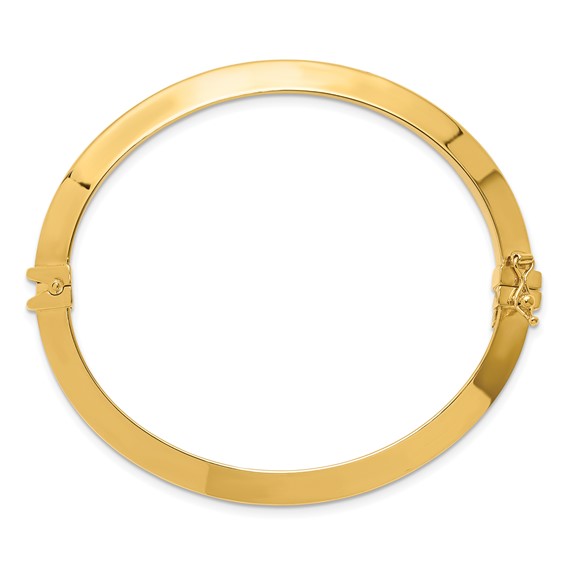 Leslie's 14K Polished Hinged Bangle