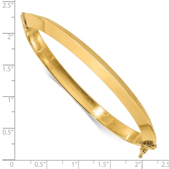 Leslie's 14K Polished Hinged Bangle