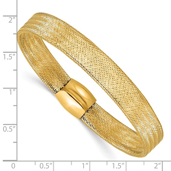 Leslie's 14K Mesh Slip-on Stretch Bracelet
