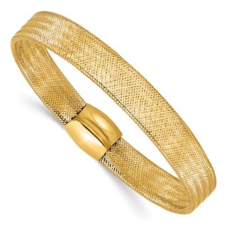 Leslie's 14K Mesh Slip-on Stretch Bracelet