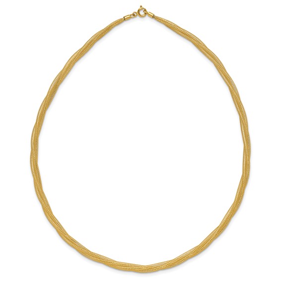 Leslie's 14K Mesh Twist Stretch Necklace