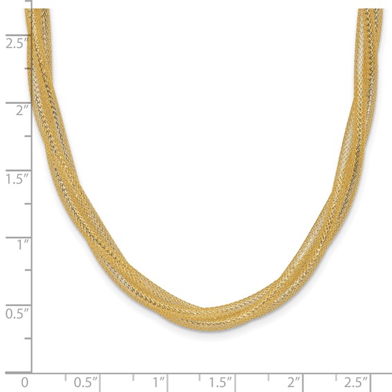 Leslie's 14K Mesh Twist Stretch Necklace