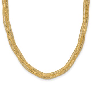 Leslie's 14K Mesh Twist Stretch Necklace