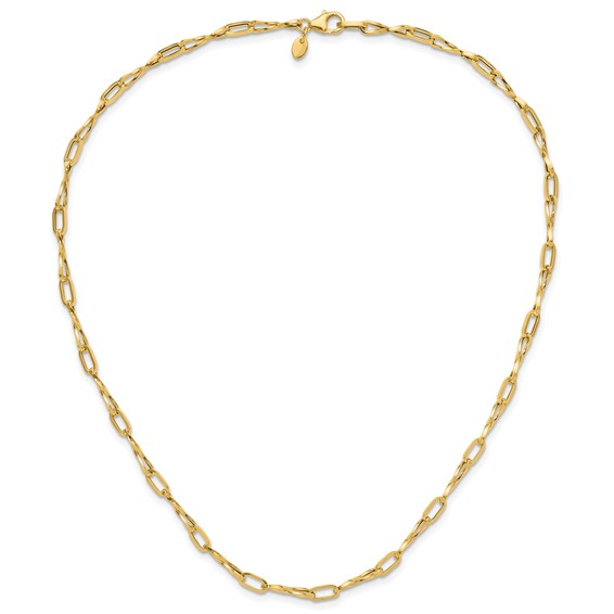 Leslie's 14K Polished Fancy Twisted Link Necklace
