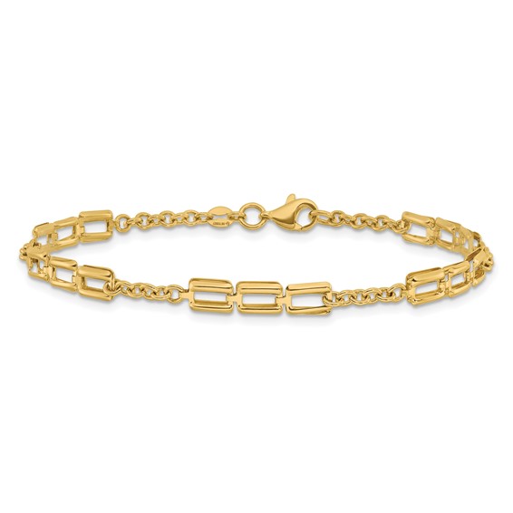 Leslie's 14K Polished Fancy Link Bracelet