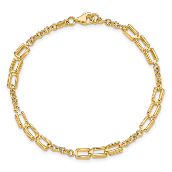 Leslie's 14K Polished Fancy Link Bracelet