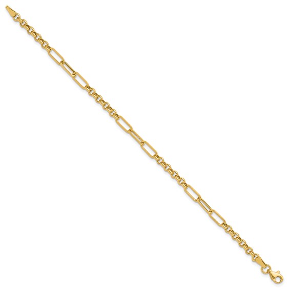 Leslie's 14K Polished Fancy Link Bracelet