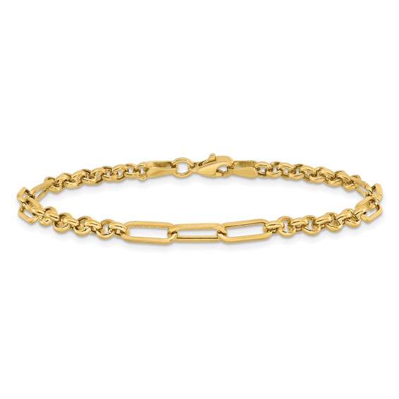 Leslie's 14K Polished Fancy Link Bracelet