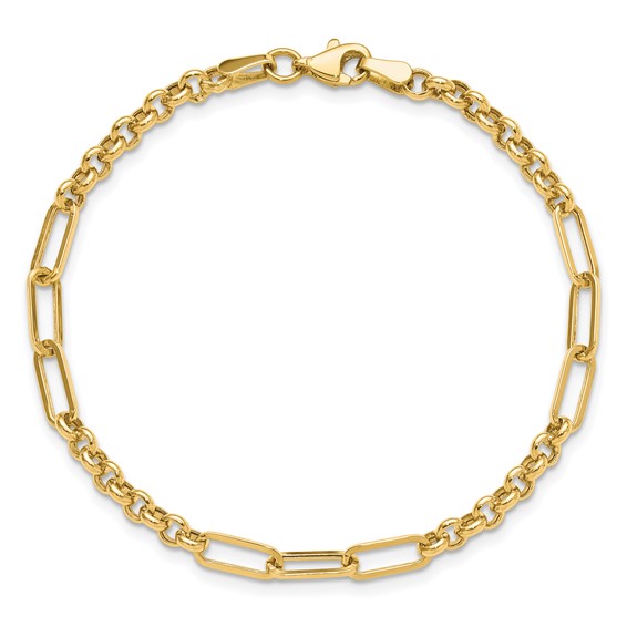 Leslie's 14K Polished Fancy Link Bracelet