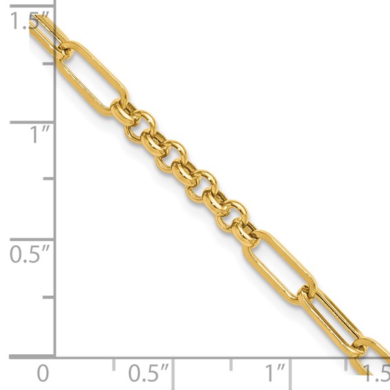 Leslie's 14K Polished Fancy Link Bracelet