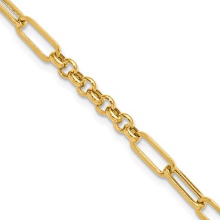 Leslie's 14K Polished Fancy Link Bracelet