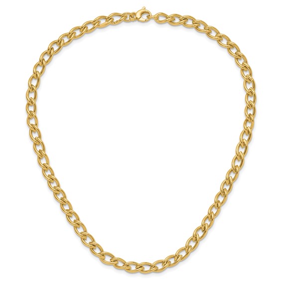 Leslie's 14K Polished Fancy Oval Link Necklace
