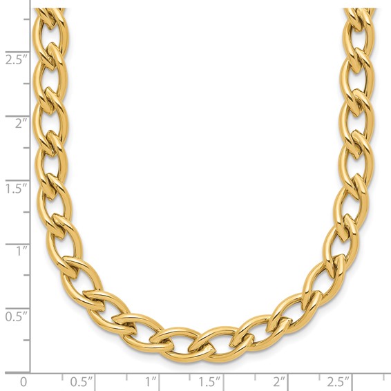 Leslie's 14K Polished Fancy Oval Link Necklace