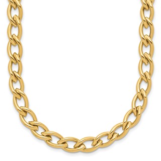 Leslie's 14K Polished Fancy Oval Link Necklace